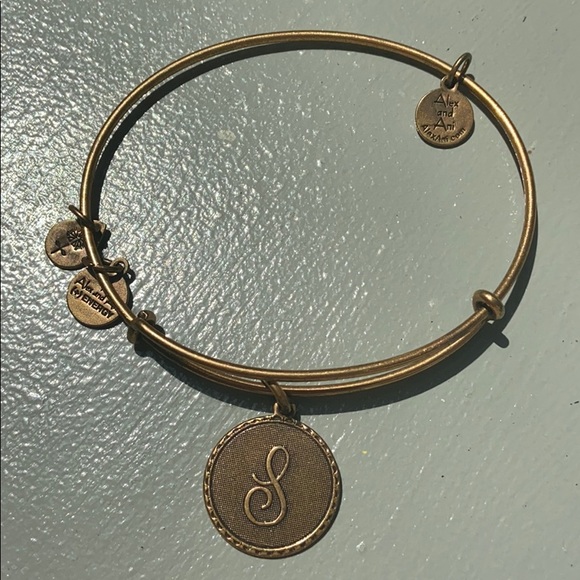 Gold ‘S’ Initial Alex and Ani Bracelet - Picture 3 of 4